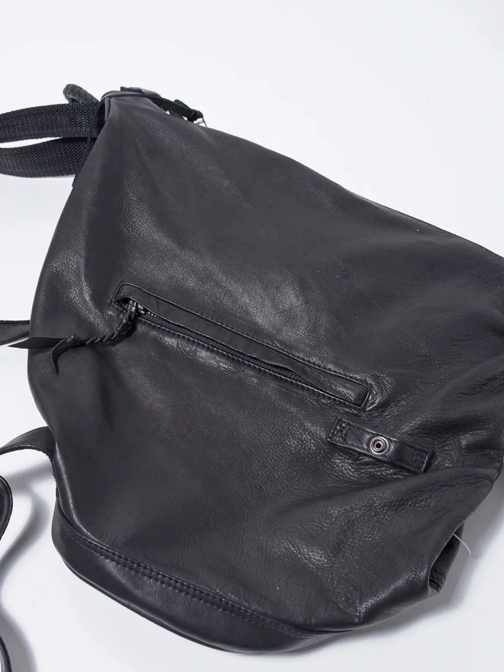 KmRii 2202-BG01 Hand Stitch Triangle Backpack